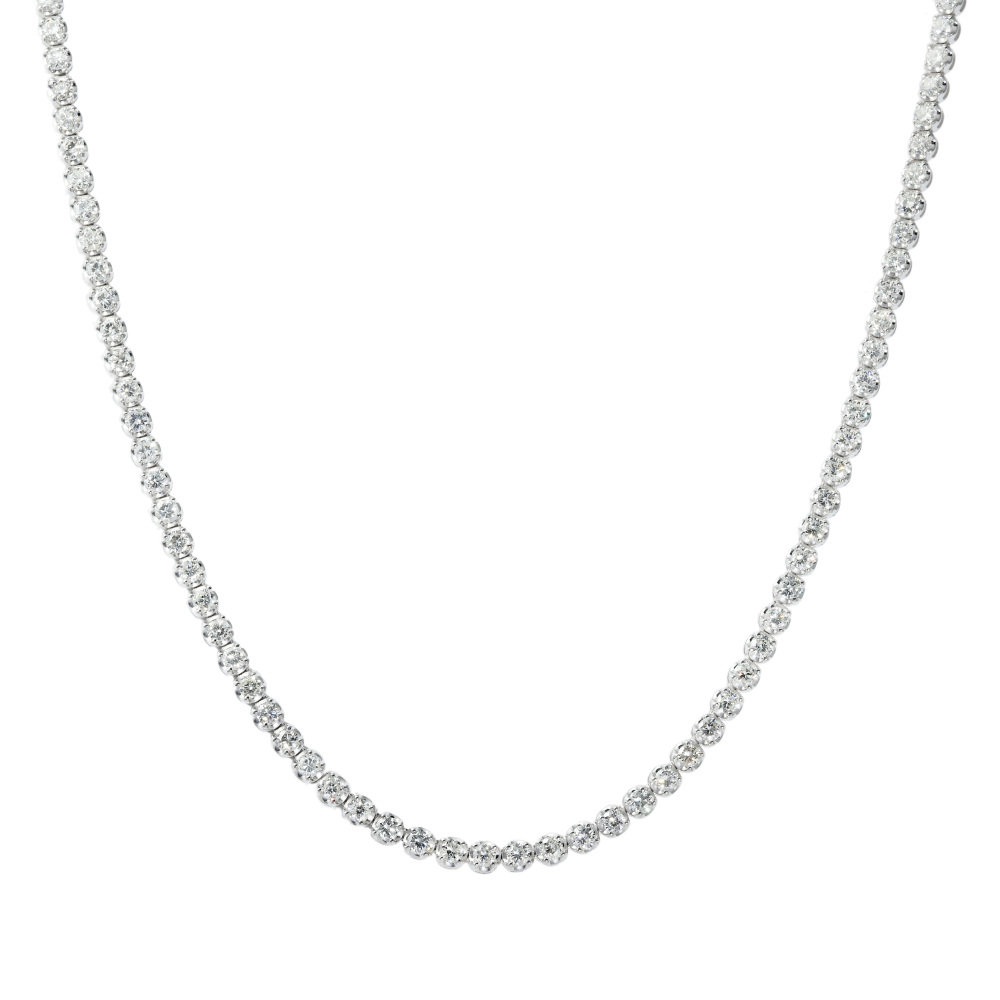 K18ホワイトゴールド ダイヤモンド ネックレス J282834 | ユキザキ