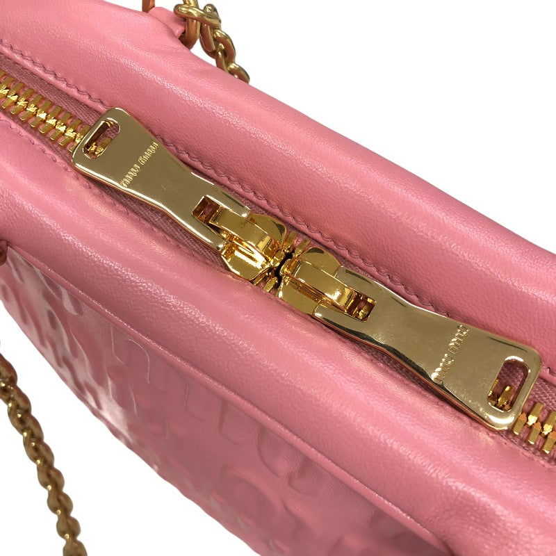 ミュウミュウ miu miu ロゴエンボス チェーンハンドバッグ 5BB114