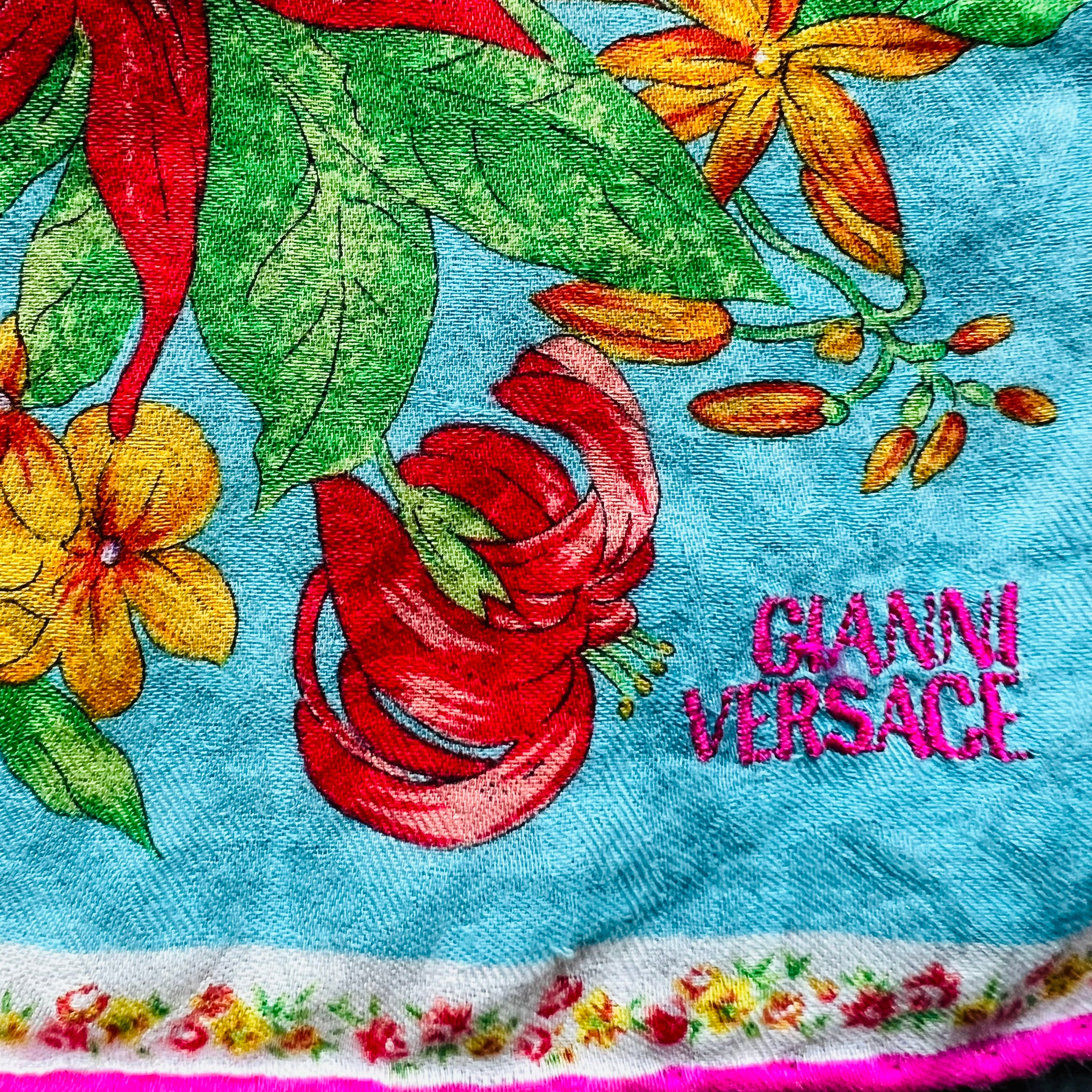 Gianni Versace 90s Tropical Baroque Sun Scarf – Empress Vintage