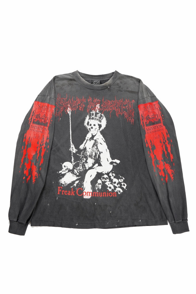 SAINT Mxxxxxx LS TEE / SAINT IS A KISS (BLACK) - ETERNAL by LOOM