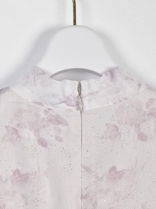 ラメフリルギャザー花柄ワンピース｜evelyn（エブリン）公式通販サイト