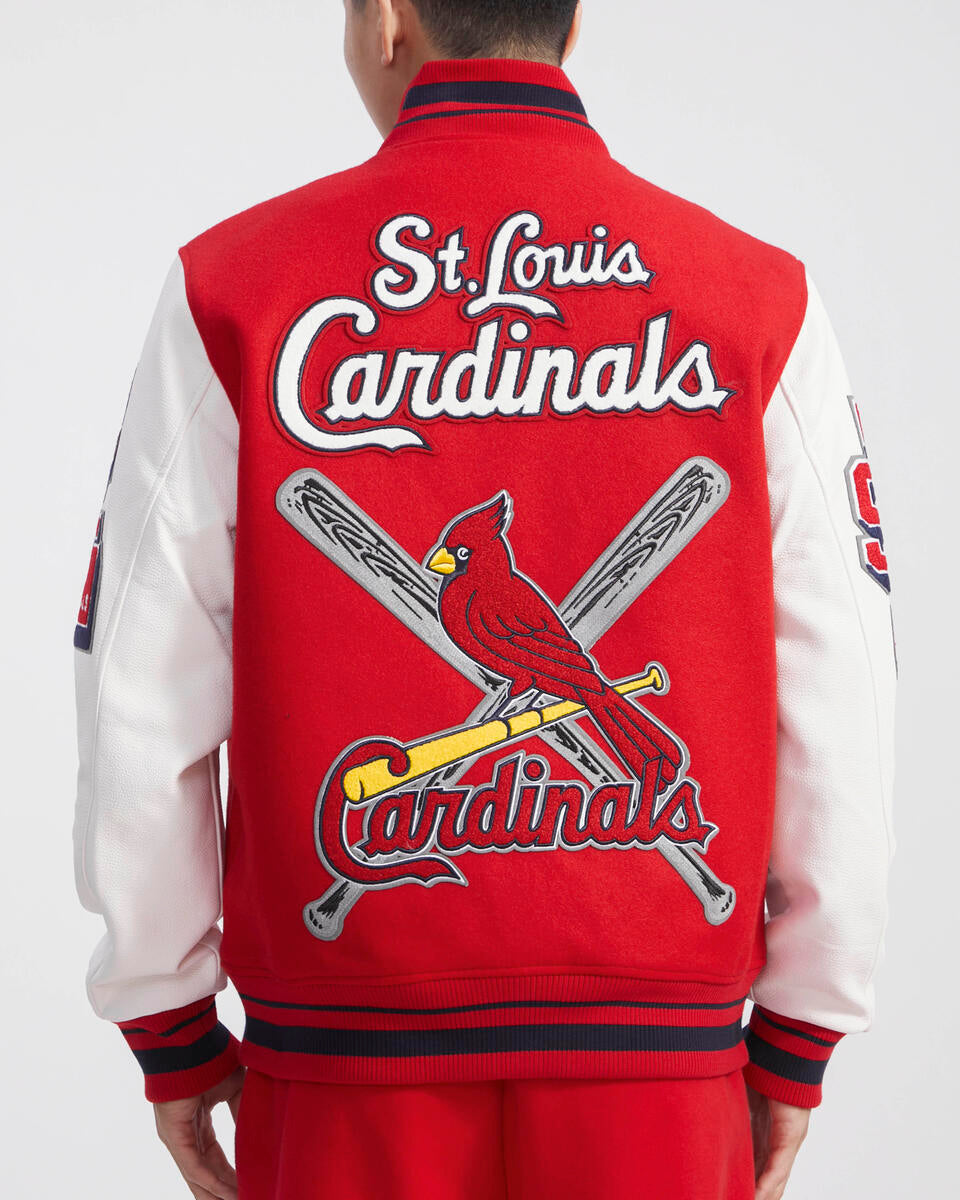 Red St. Louis Cardinals Pro Standard Mashup Logo Wool Varsity