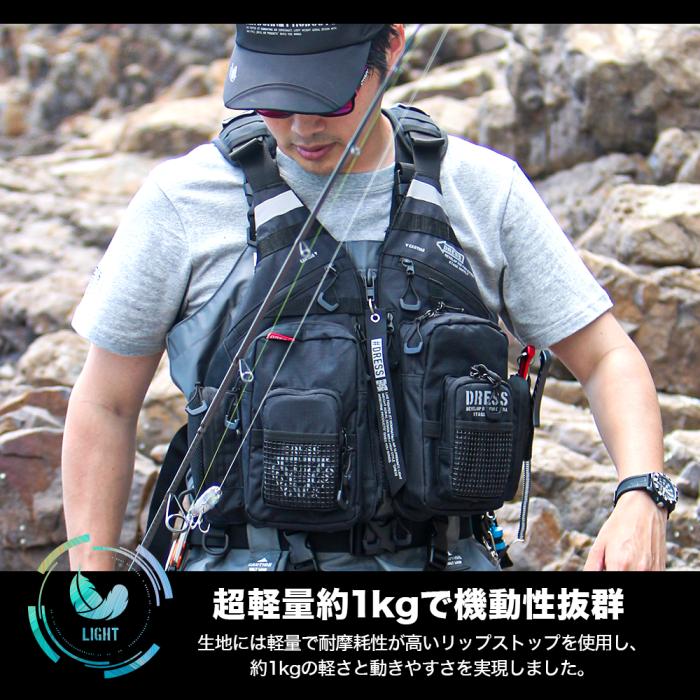 DRESS ライトゲームベスト 軽量 フローティングベスト AIRBORNE