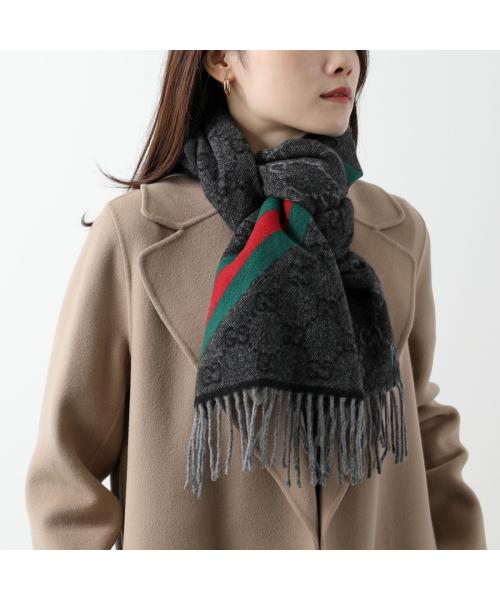 Gucci GUCCI GUCCI Scarf 570603 3G200 GG Logo wool