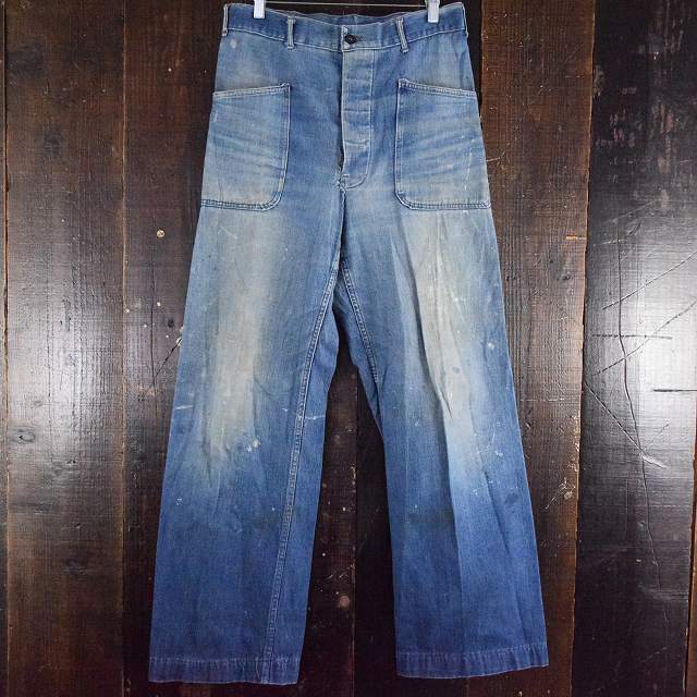 1940's US.NAVY 巻きデニムセーラーパンツ W32 40年代 海軍 ミリタリー