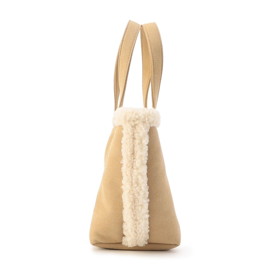 オールドテディ ワッペンボアトートバッグ L/OTE-257475(ベージュ