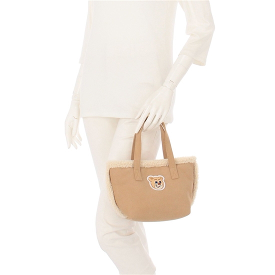 オールドテディ ワッペンボアトートバッグ L/OTE-257475(ベージュ