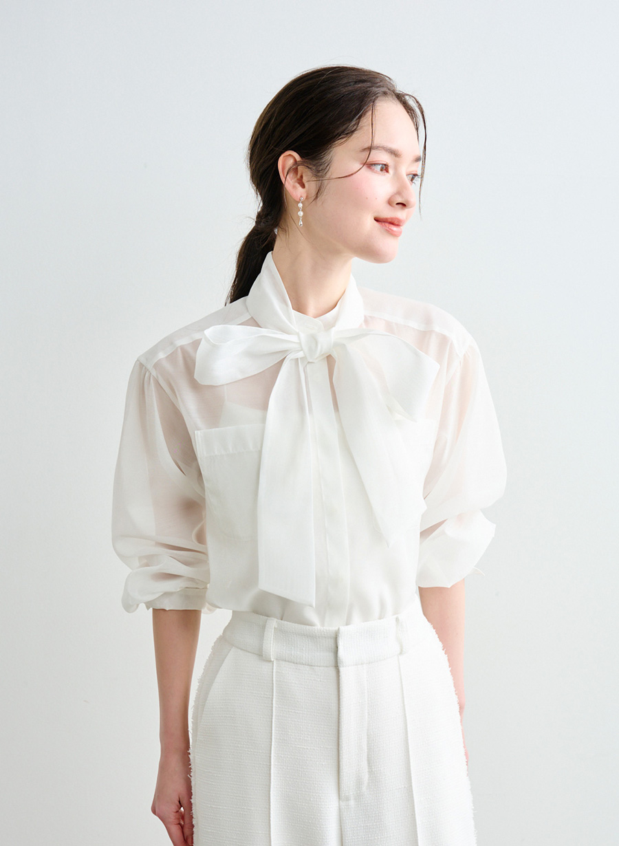シアーボウタイブラウス｜LOUNIE（ルーニィ）公式サイト／公式