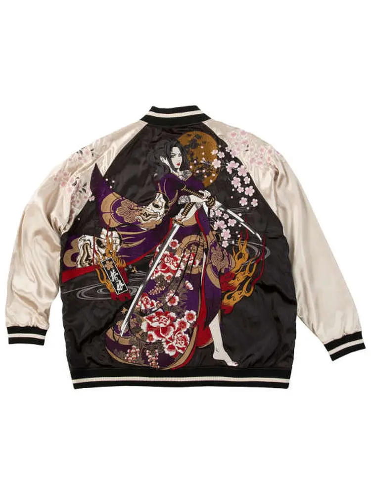 絡繰魂】抜刀娘 穂乃花二刀流リバーシブルスカジャン ＊カタログ商品