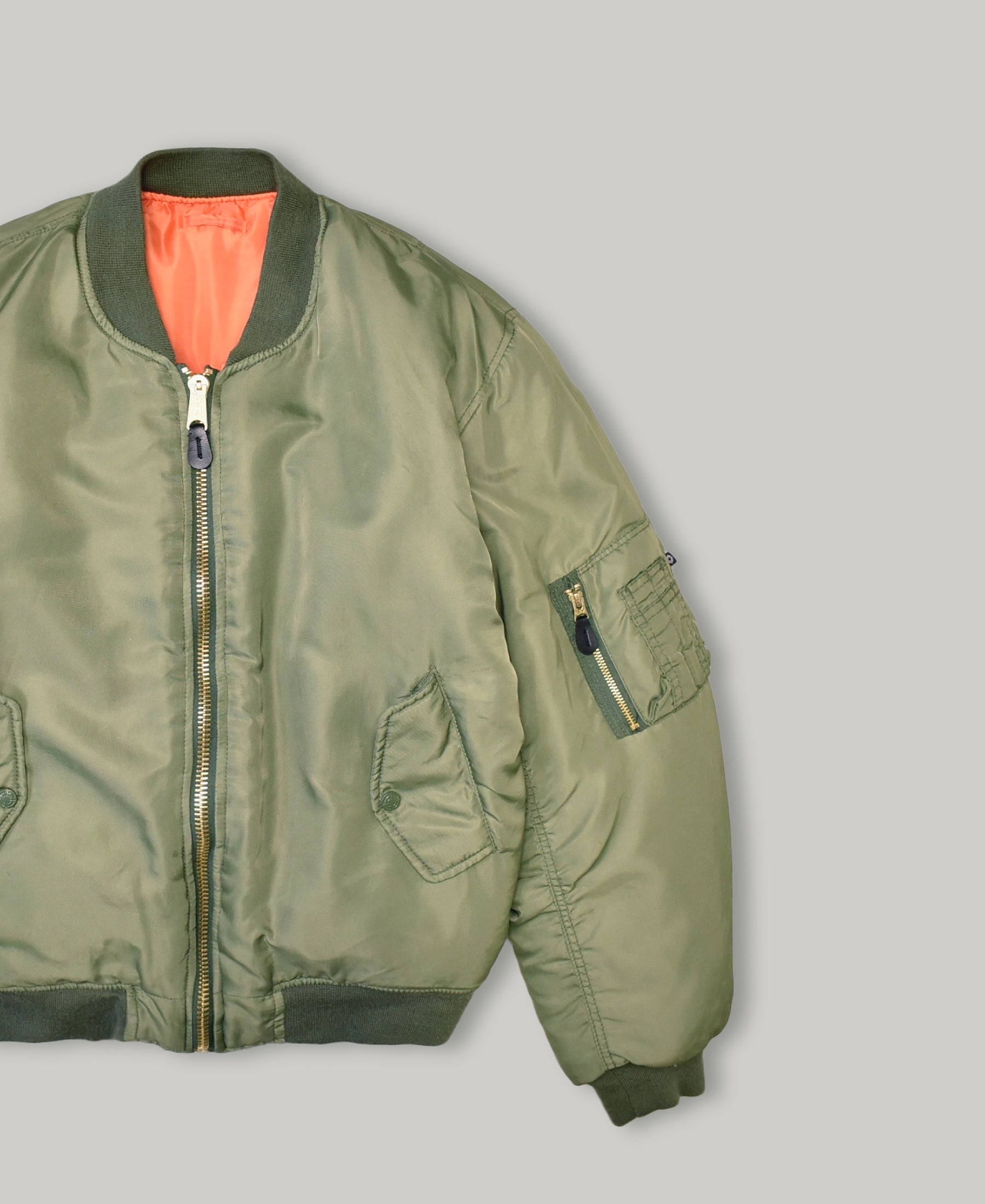 MA-1 | VINTAGE WASH BOMBER JACKET | OD – F.M.C.D. ONLINE STORE