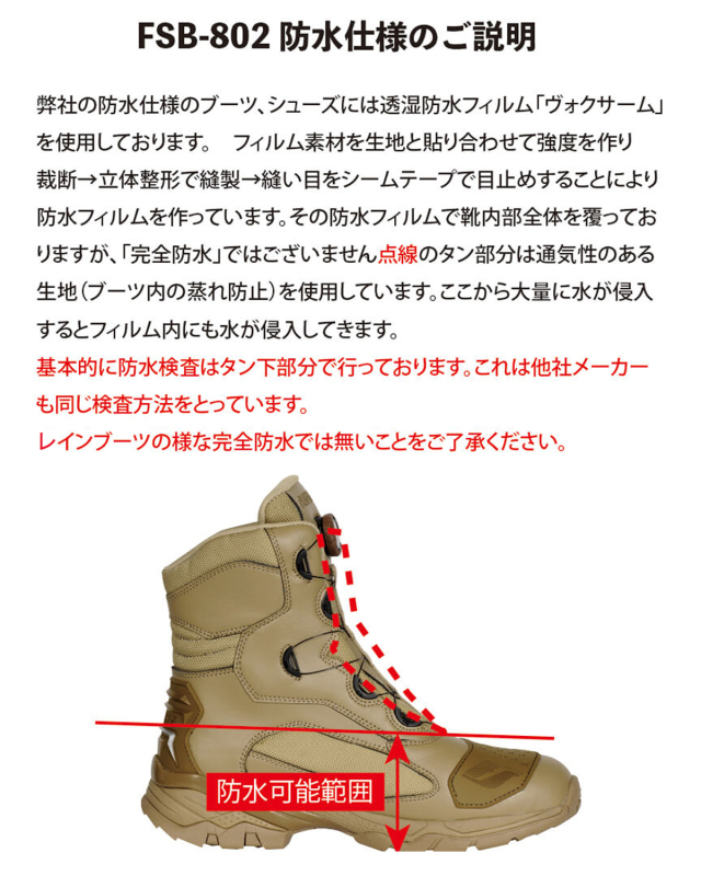 フラッグシップ タクティカルライディングブーツ FSB-802