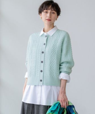 23区 L(ニジュウサンク エル)の【洗える】カシミヤブレンド ケーブル