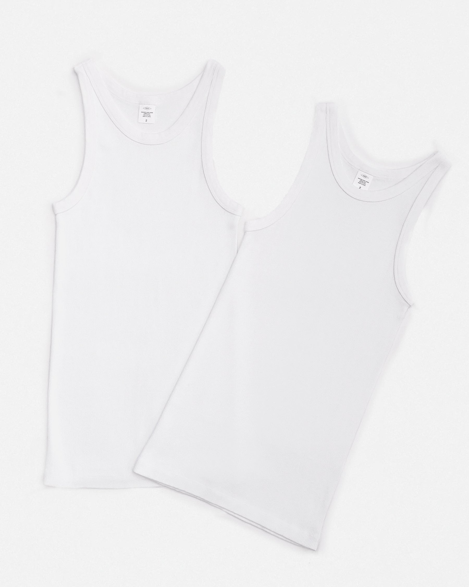 Women's 2-Pack Rib Tank Top White – FRONT 11201