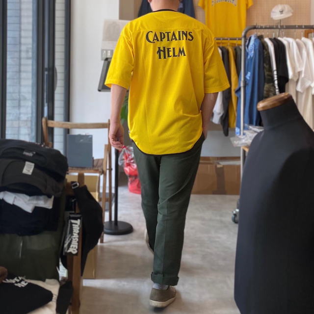 Captains Helm [キャプテンズヘルム] LOGO DOUBLE MESH TEE [BLACK