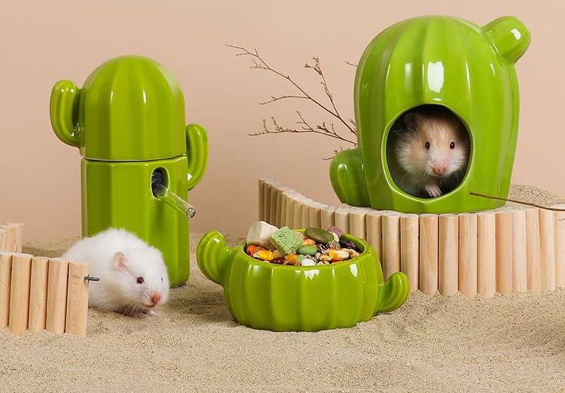 ハムスターケージ サボテンセラミックハウス ハウス|ハムスターケージ