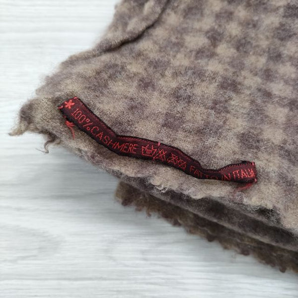 DANIELA GREGIS チェック カシミヤ 大判 マフラー ひざ掛け ストール