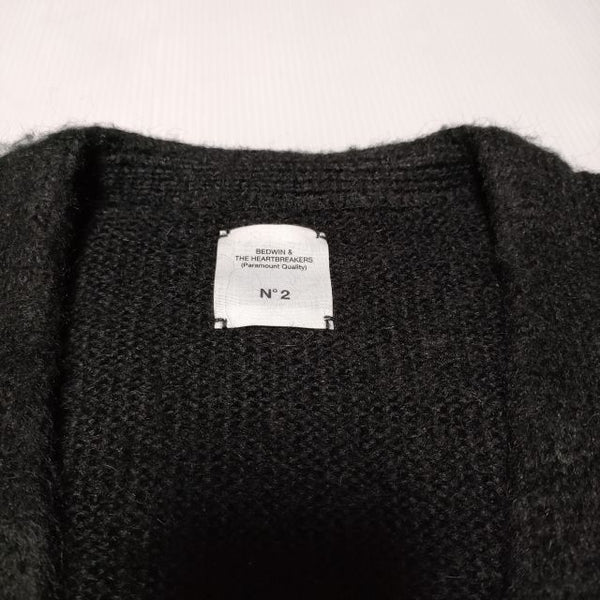 BEDWIN & THE HEARTBREAKERS モヘア混 カーディガン ニット ブラック