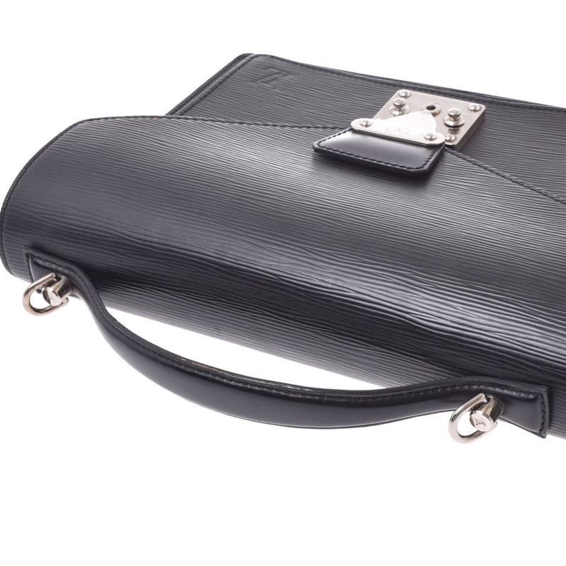 ルイヴィトンモンソー 14127 黒 ユニセックス エピレザー ハンドバッグ