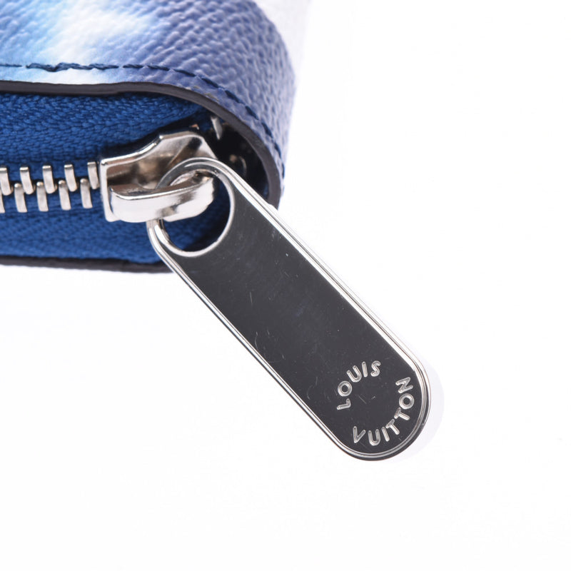 ルイヴィトンLVエスカル ジッピーウォレット 14145 ブルー ユニ