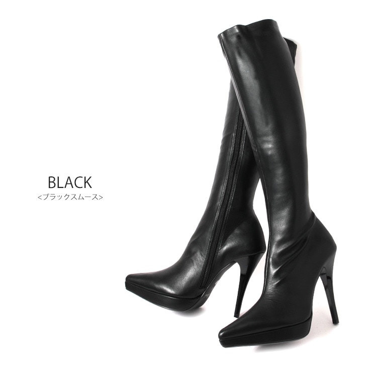 SALE】 プラチナドゥ Platino deux ブーツ ロングブーツ 12cmヒール