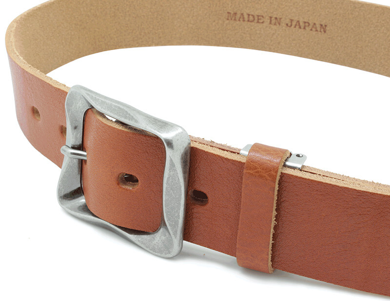 栃木レザー】ベルト 40mm×110cm スパイラルバックル 本革 シュリンク