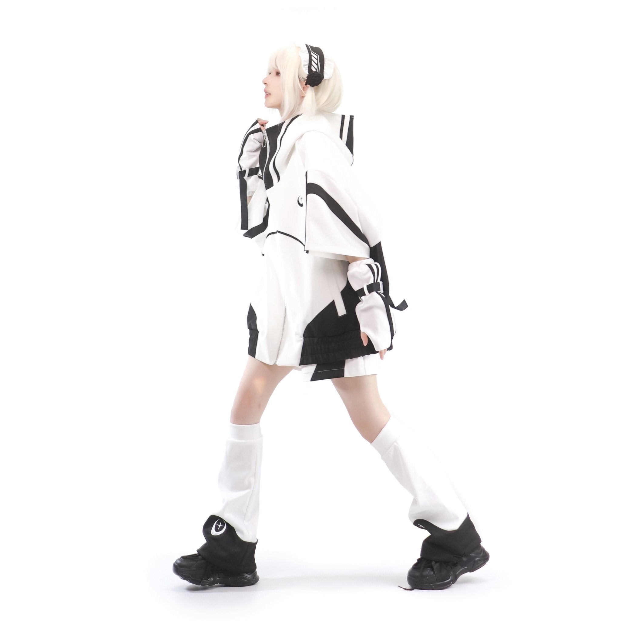 天使界隈 サブカル天使 月と星が煌めくサイバー風 半袖ジャージ