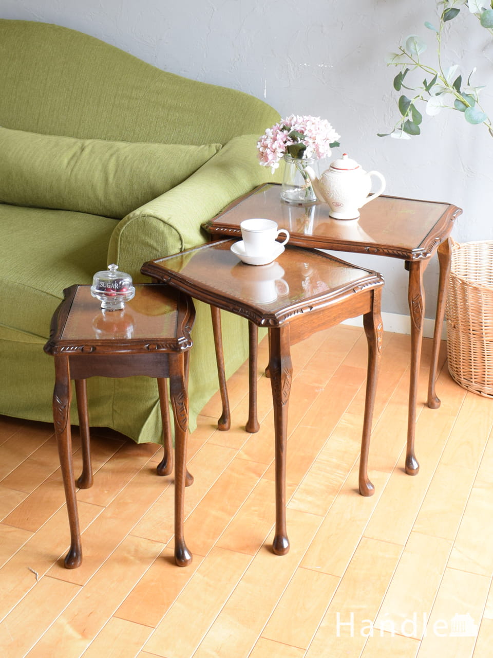 ERCOLアーコール社のヴィンテージ家具、折り畳み式のコーヒーテーブル