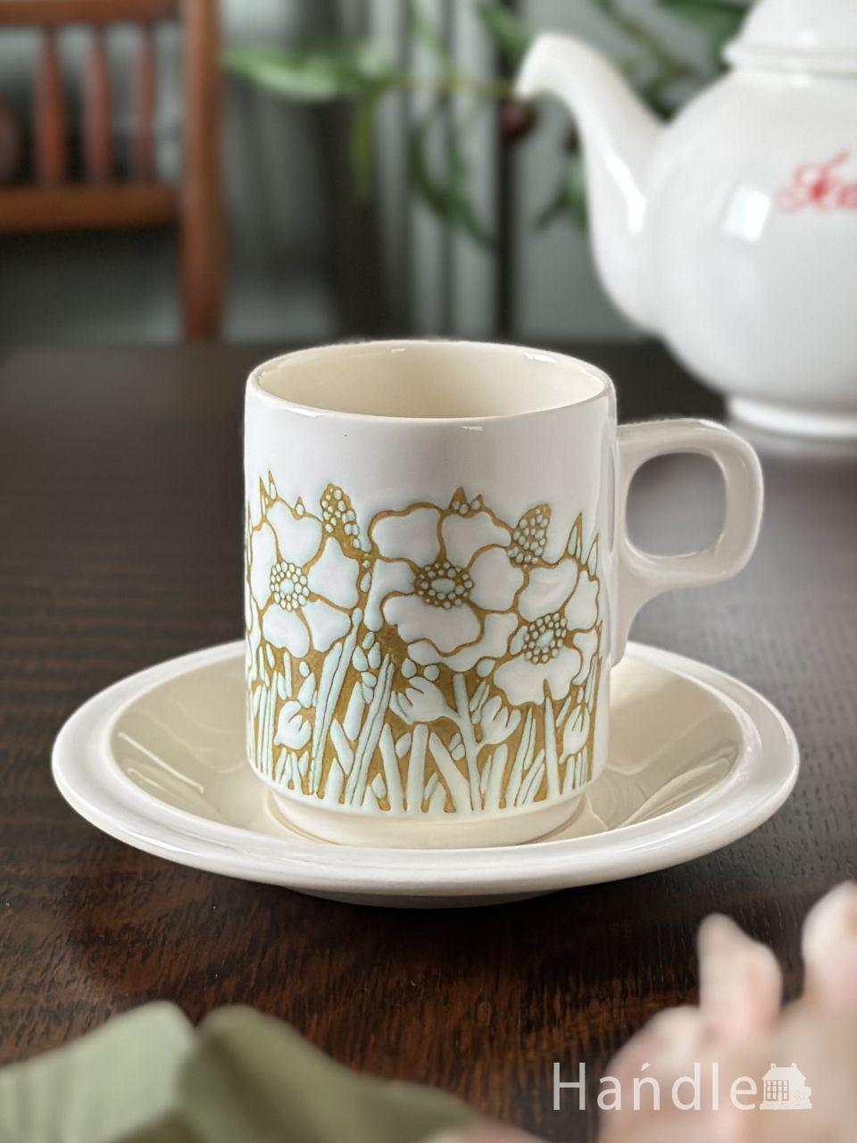 ウェッジウッド（WEDGWOOD）のビンテージ食器、Dolphinsのカップ