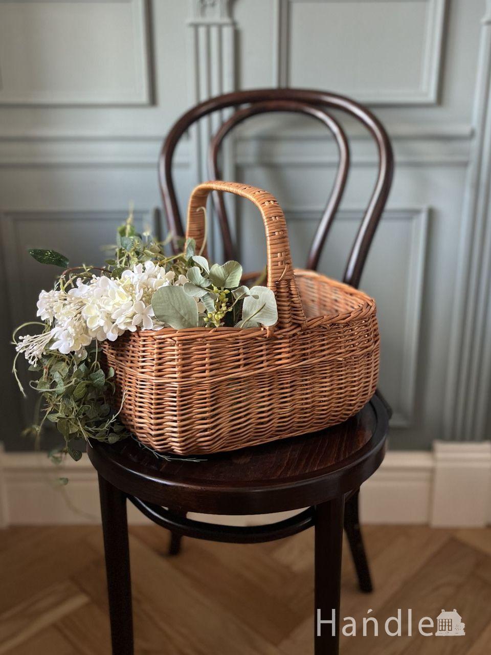 フランスアンティークパニエバスケットブロカント天然生活蚤の市