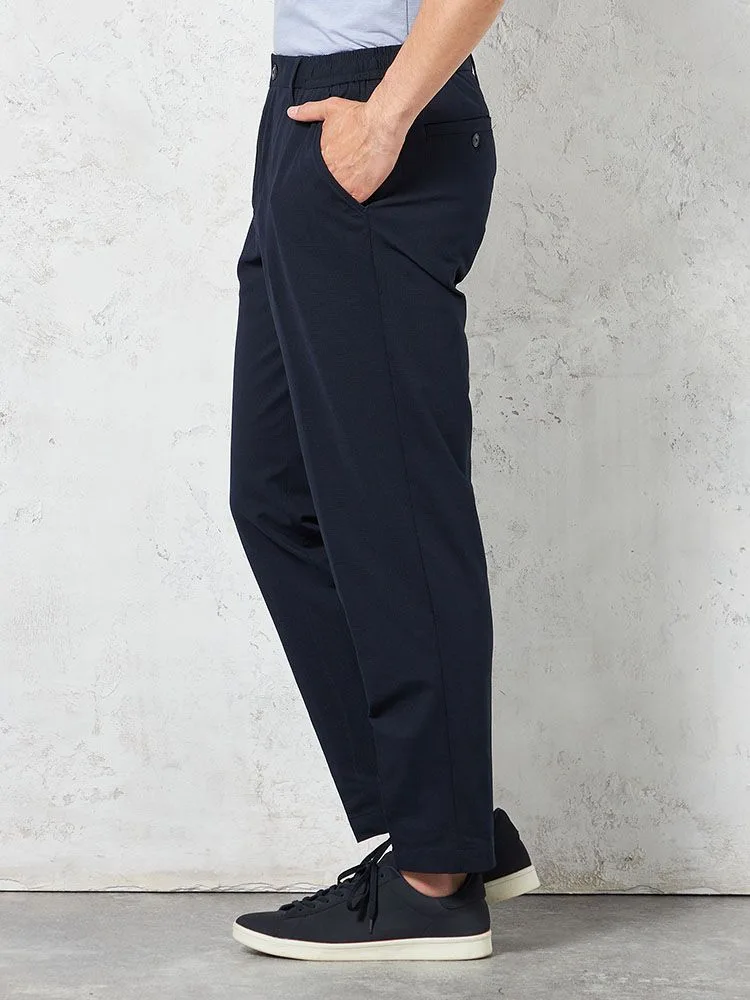 ネイビー】上下セットアップ ブレサブルクール 通気清涼 無地 春夏