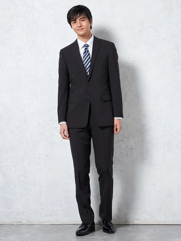 パンツウォッシャブル】スーツ 黒無地 Pinky Wolman 通年 A1207754711