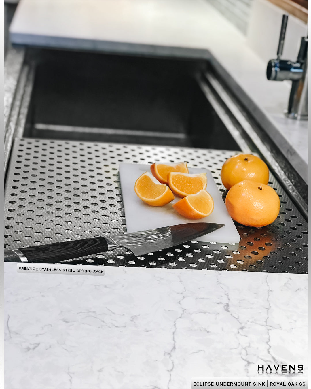 Eclipse Farmhouse Sink - USA Made Stainless Steel - Havens