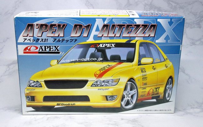 フジミ1/24「A'PEX D1 アルテッツァ」その1（ボディ塗装とデカール