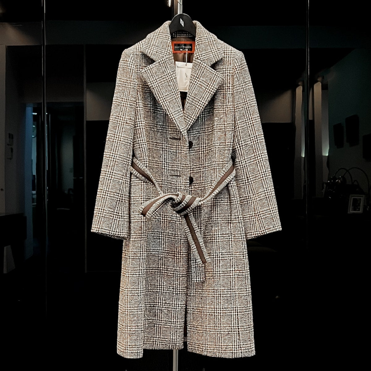 グレンチェックのツイードチェスターコート – House of HIROMI YOSHIDA