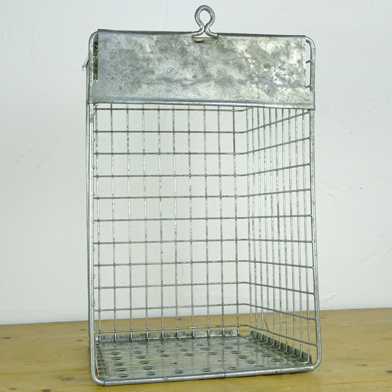 美品 ワイヤーバスケット Vintage ビンテージアメリカ ギアコンテナ