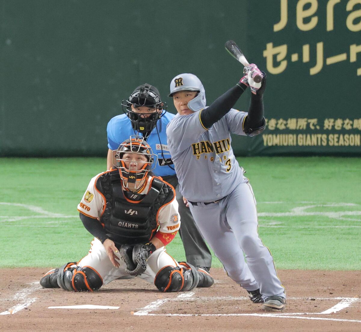 阪神】“Gキラー”大山悠輔が3回に適時二塁打、虎の背番号3が長嶋茂雄