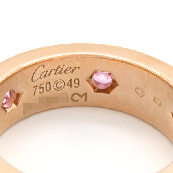 カルティエ Cartier ラブリング フル ピンクサファイア ピンクゴールド