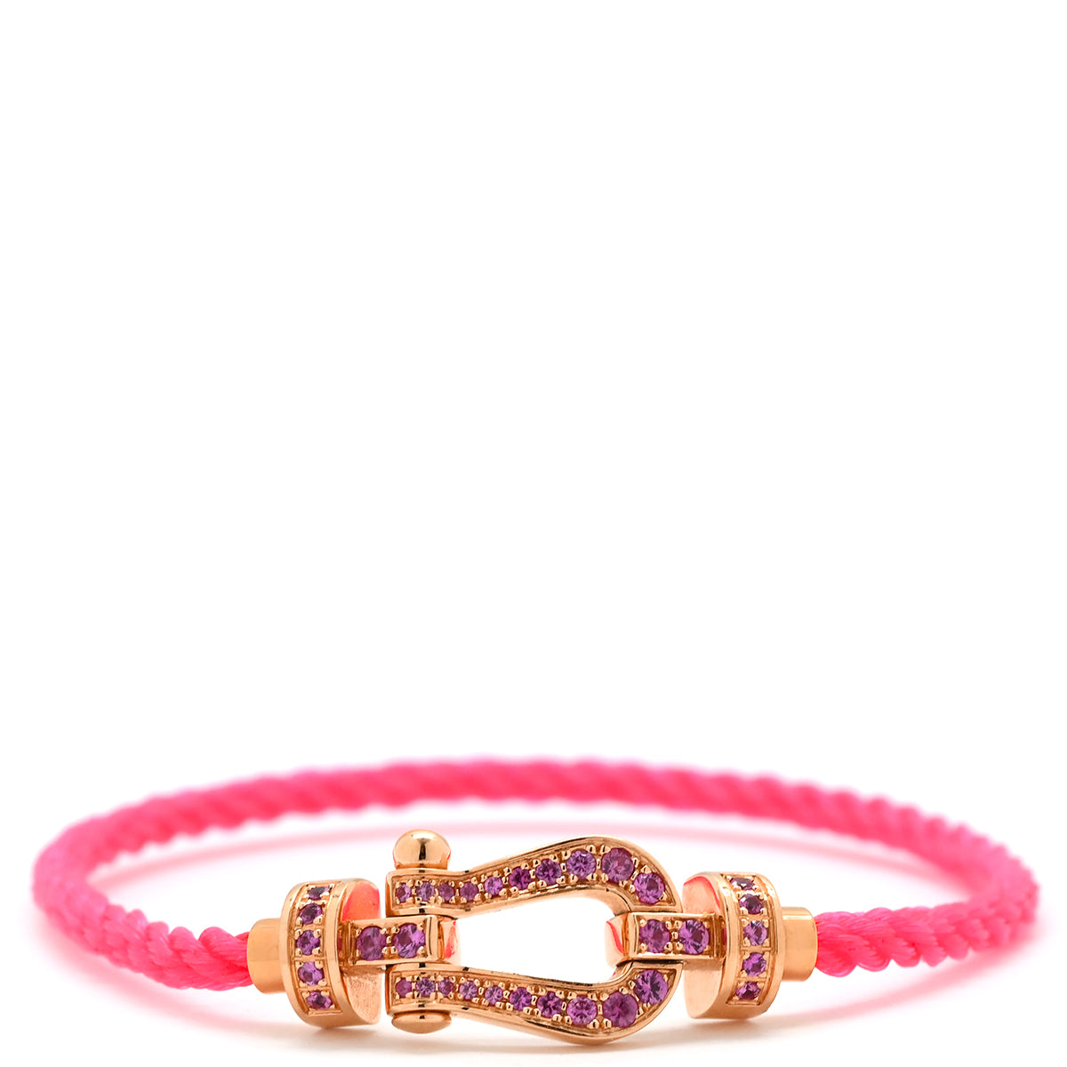 フレッド FRED フォース10 MM ピンクゴールド×ピンク #14 ブレスレット