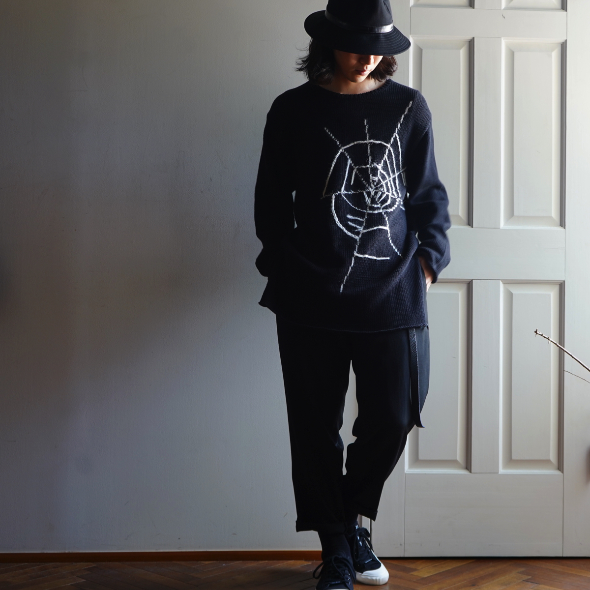 YOHJI YAMAMOTO BLACK Scandal Spiderweb Knit | HUES 福岡セレクト