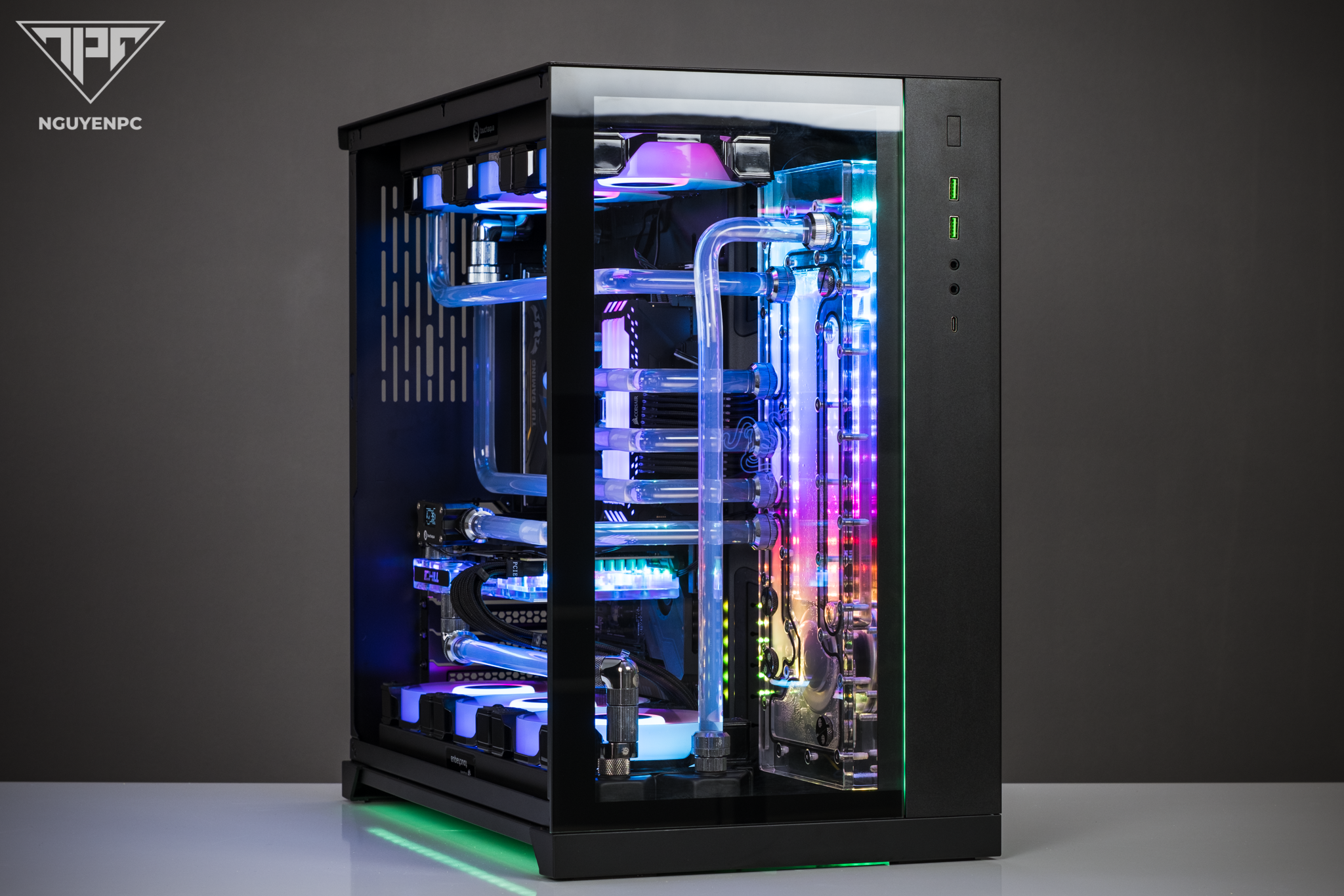 Lian-li O11 DYNAMIC RAZER Edition case build with AMD Ryzen 9