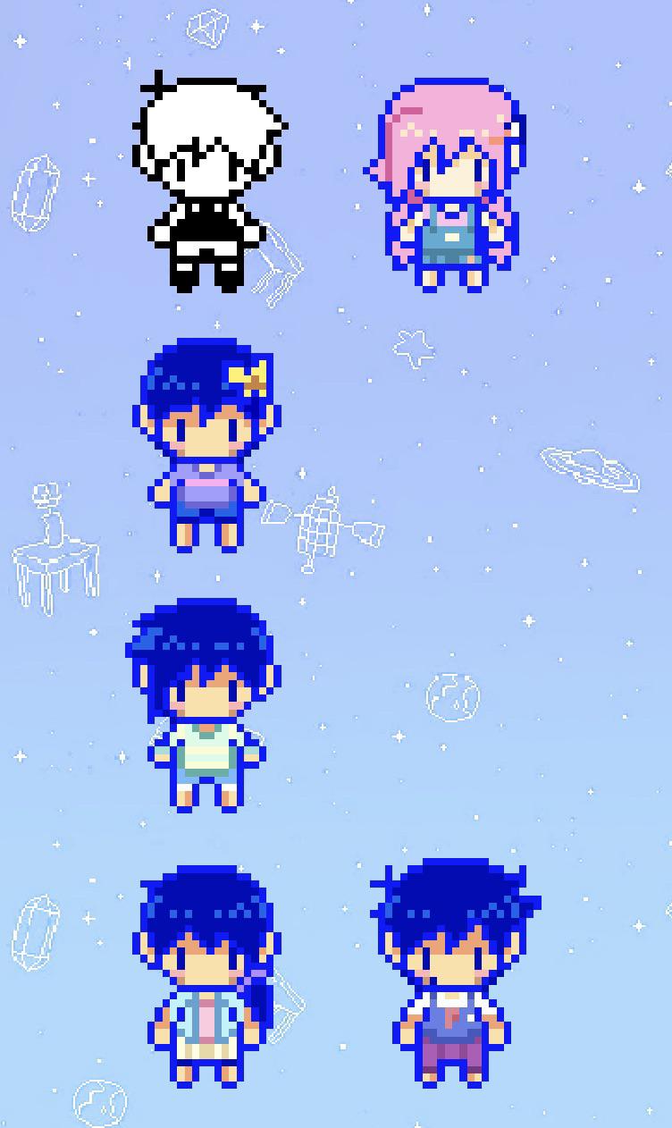 OMORIのmodを作る予定！参考用に作った、ヘッドスペースのキャラクター