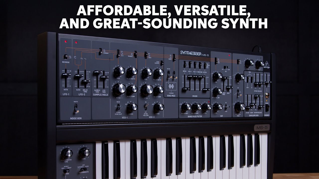 Behringer MS-5 37-key Analog Synthesizer | Sweetwater