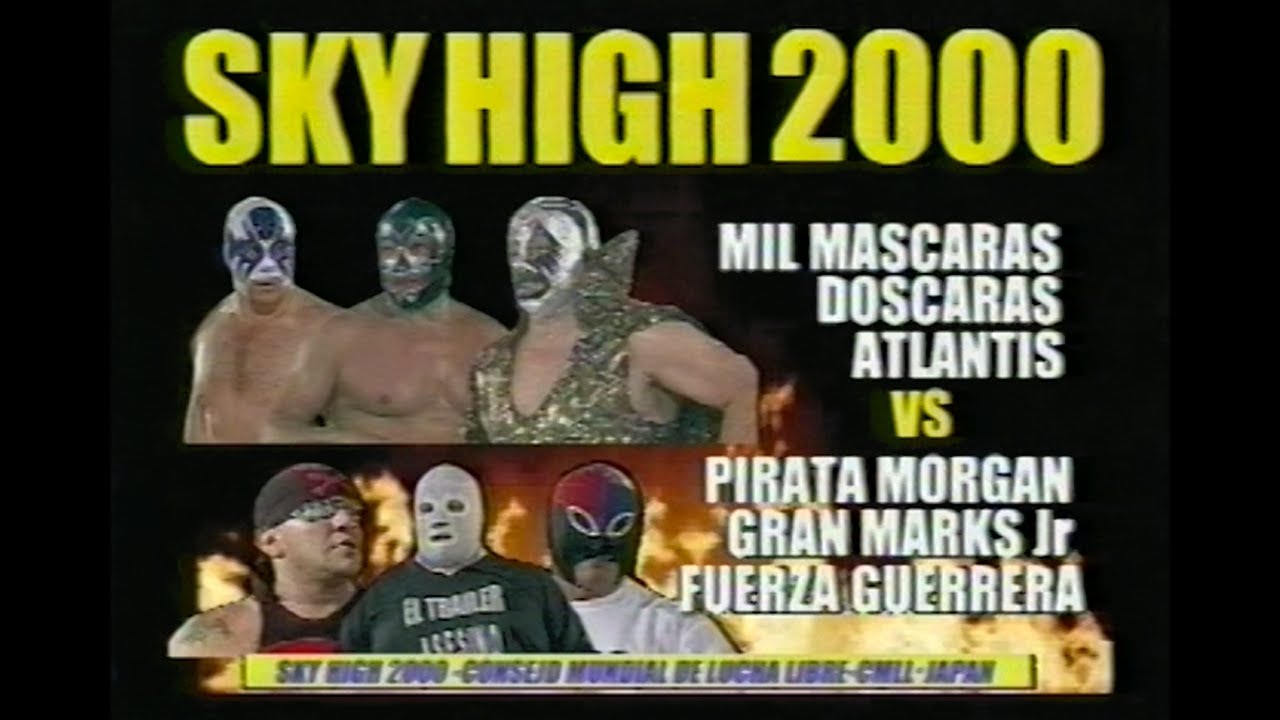 試合映像】ミル・マスカラス、ドスカラス、アトランティス vs ピラタ