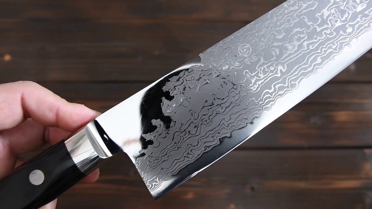 高村刃物 牛刀包丁 九寸(270mm) ☆打雲☆ R2粉末ハイス鋼 ダマスカス