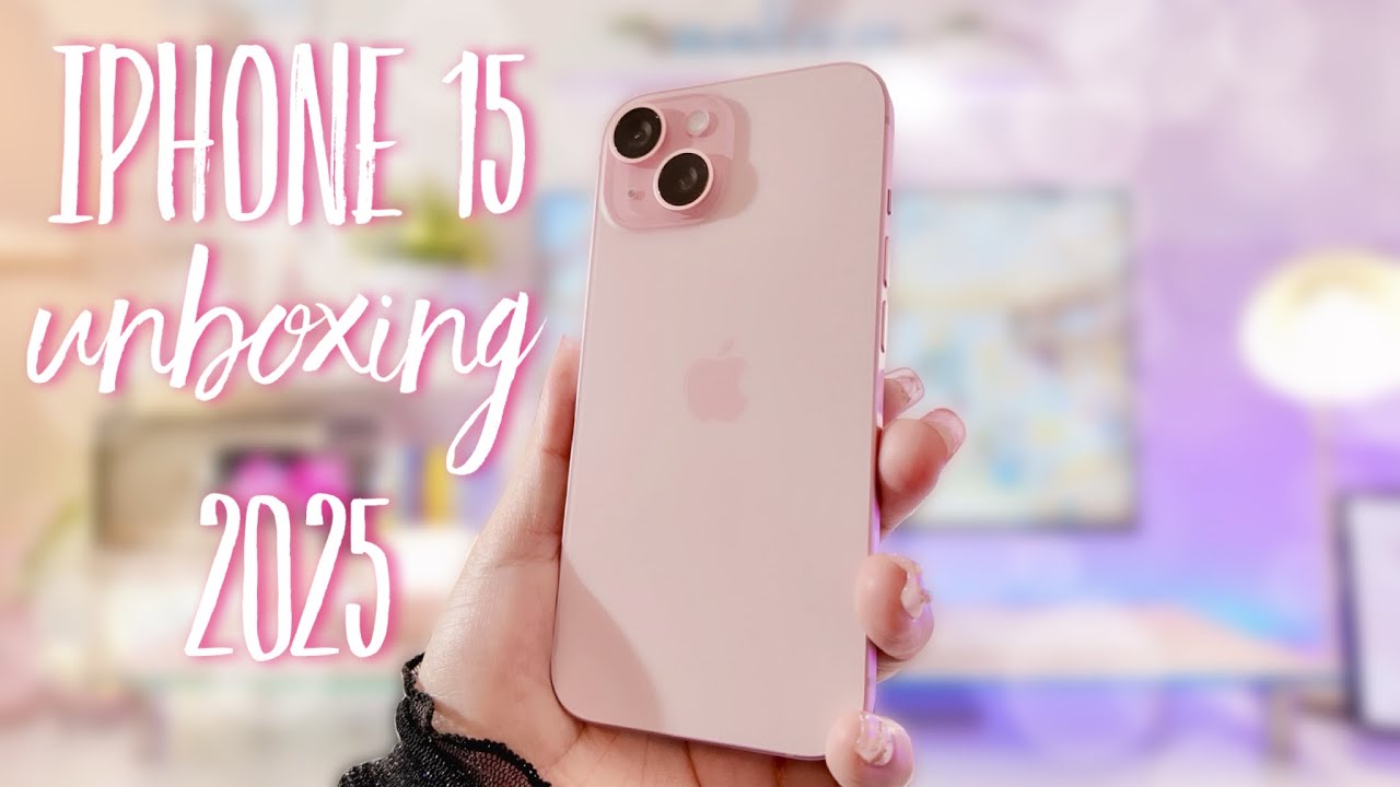 ⋆｡⋆🌸 ˚ iPhone 15 pink | UNBOXING 2025 ｡⋆｡˚☽˚｡⋆. - YouTube