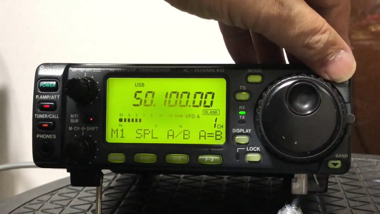 IC-706Mk2G 修理完了【2020/01/10】 - YouTube