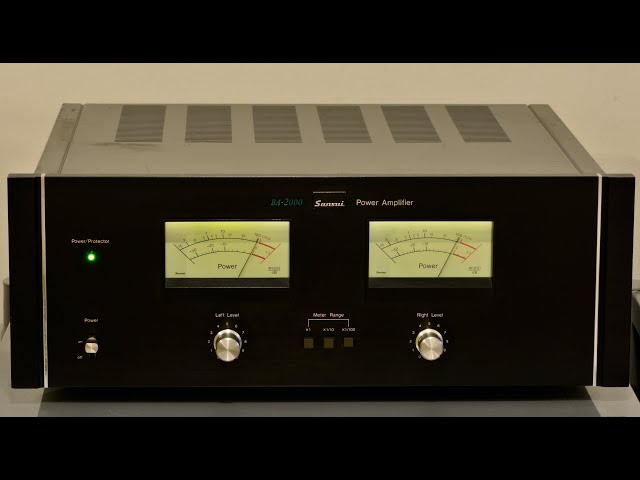 SANSUI BA-2000 APRESENTAÇÃO DA PARTE EXTERNA HIFI STEREO POWER