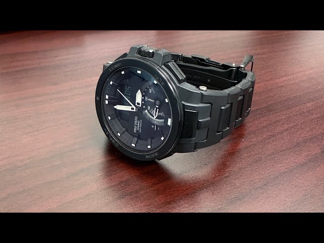Casio ProTrek PRW7000FC-1BJF aka “Men in Black” - YouTube