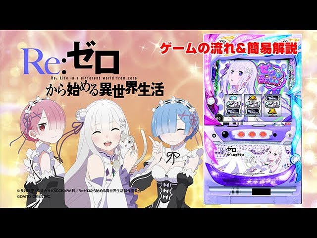 パチスロ Re:ゼロから始める異世界 リゼロ レムパネル 6号機 パチスロ