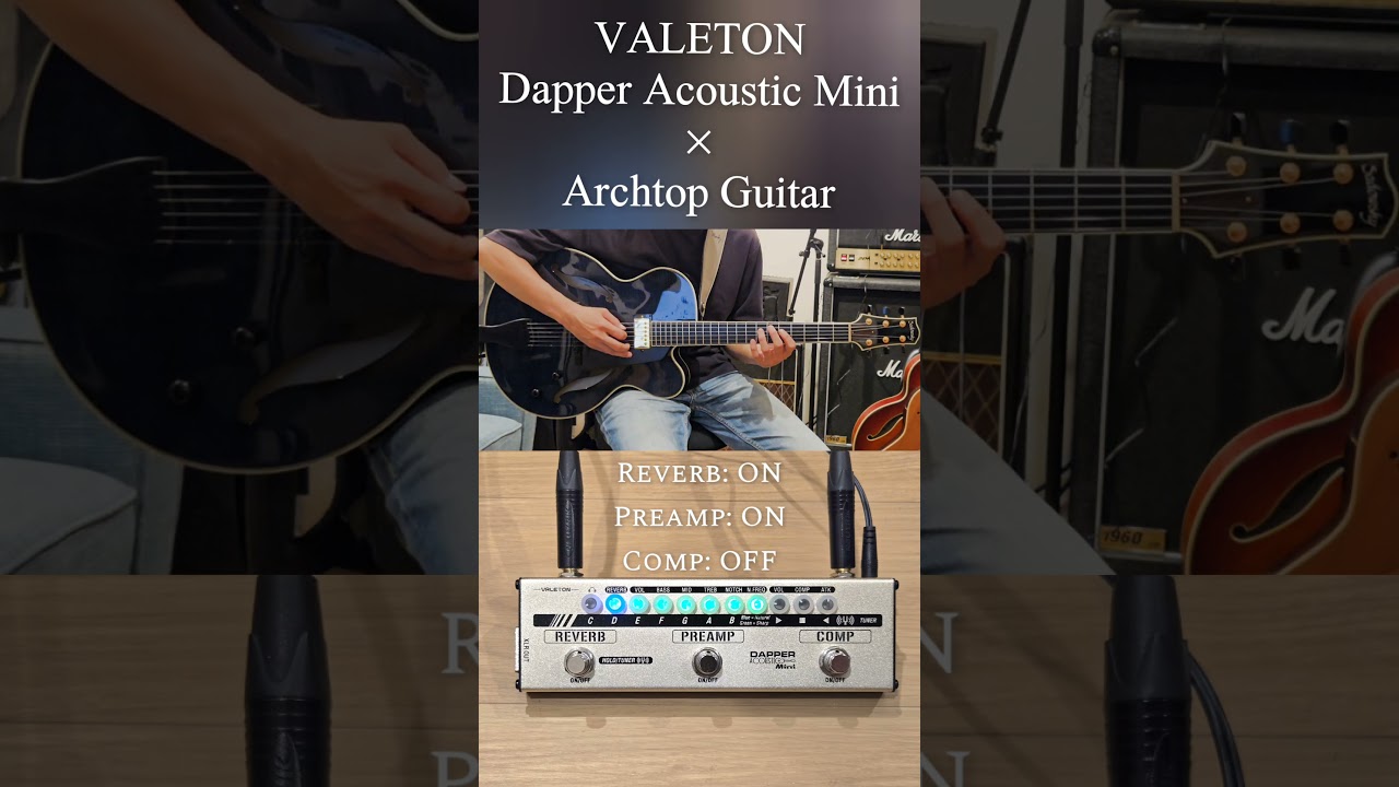 Valeton Dapper Acoustic Mini × Jazz Archtop Guitar - YouTube